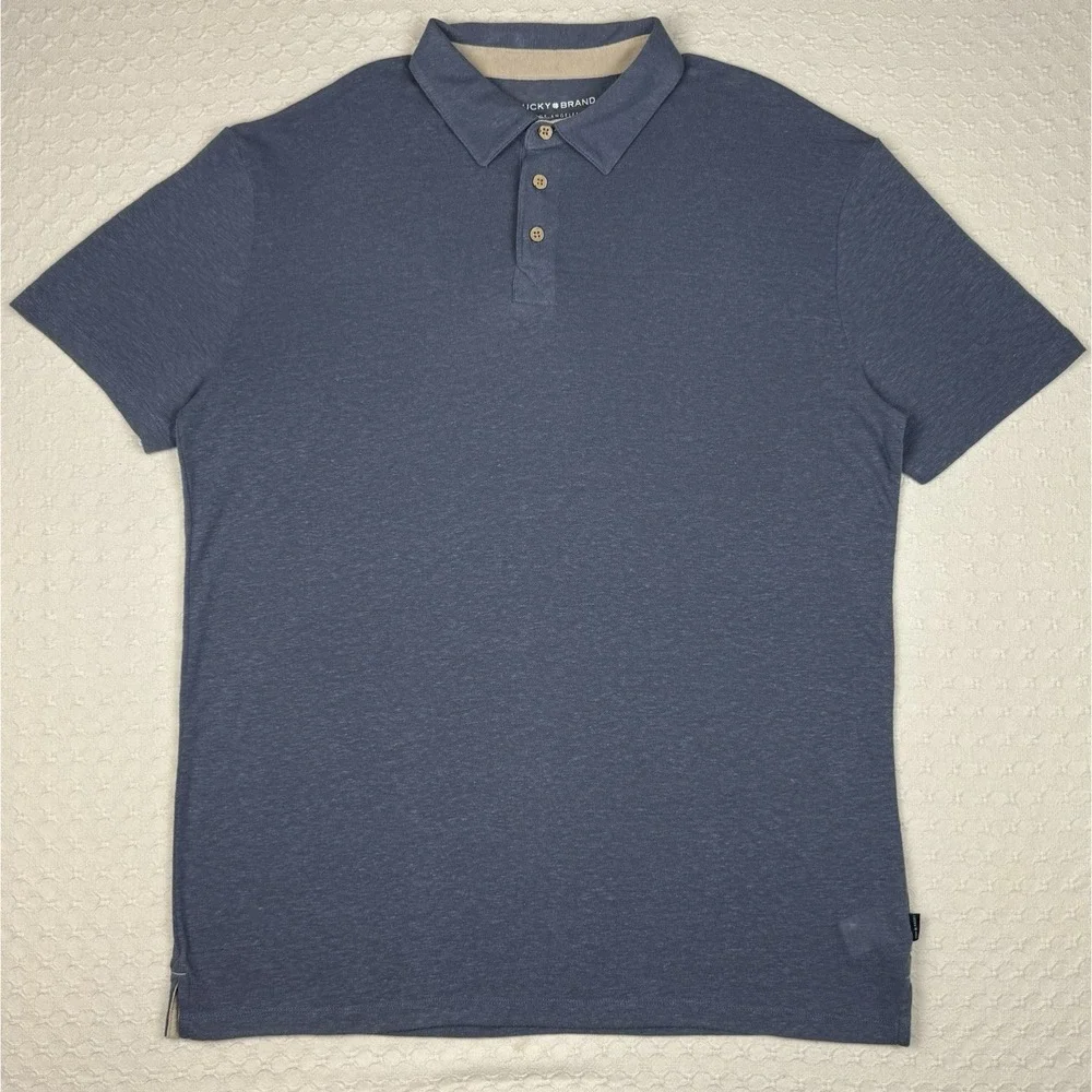 Rodd Gunn Polo Shirt Sports Fit Mens Large Blue Australian Cotton Preppy Classic